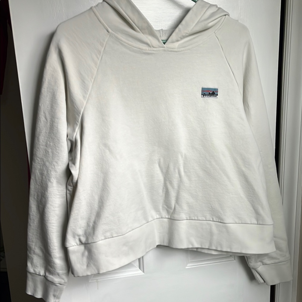 Women’s white Patagonia Hoodie